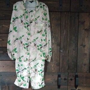 Karen Mabon Floral Print Pajama Set